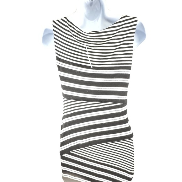 NWT Bailey / 44 Black and White Striped Dress size Small - Picture 3 of 6